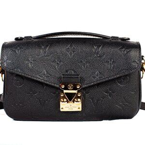 Authentic Louis Vuitton Empreinte Leather Pochette Metis East West